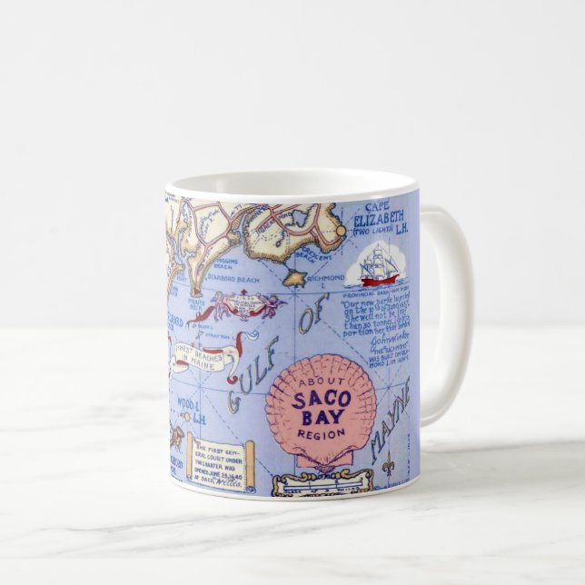 Café Maine - Caneca da Baía de Saco (Frente Esquerda)
