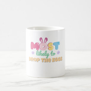 Café Mais propensa a largar a caneca de ovos - Páscoa e