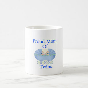 Café Mamã orgulhosa de meninos gêmeos, caneca de caf