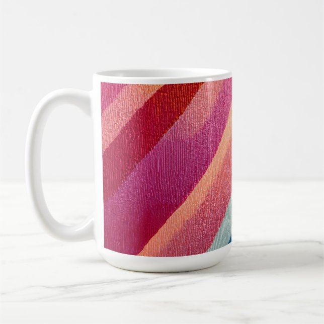 Café Manhã de Caleidoscópio – Caneca Geométrica Abstrat (Esquerda)