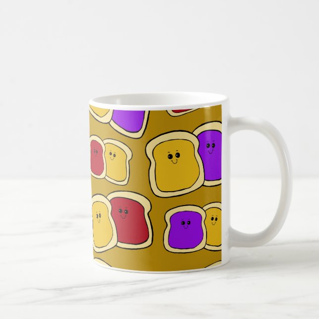 Café Manteiga de amendoim e caneca da geléia - caneca (Direita)