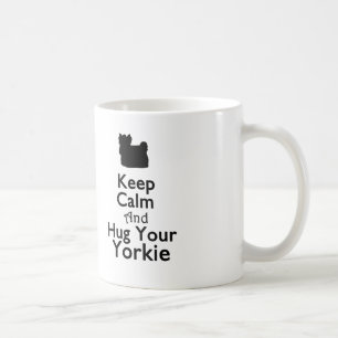 Café Mantenha a calma e abrace sua caneca de Yorkie