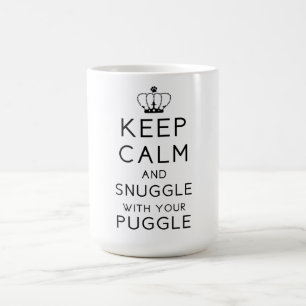 Café Mantenha a calma e Snuggle com sua caneca de