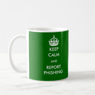 Café Mantenha a caneca de Phishing da calma e do