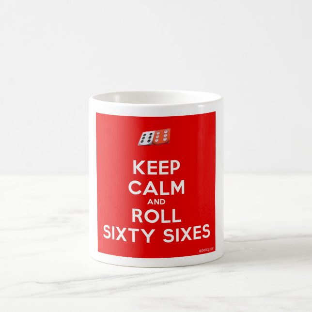 Café Mantenha caneca calma e do rolo de Sixty-Sixes (Centro)