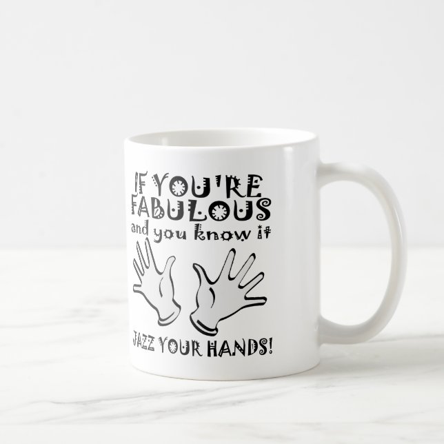 Café Máquina de Jazz Fabulosa Caneca Divertida ou Canec (Direita)