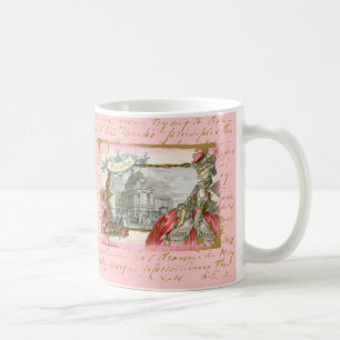 Café Marie Antoinette na caneca de Versalhes