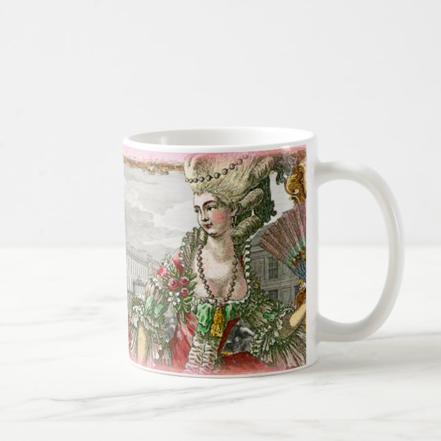 Café Marie Antoinette na caneca do palácio de Versalhes (Direita)