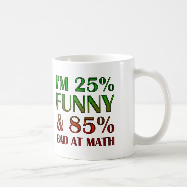 Café Mau na Caneca de viagem Engraçada Em Matemática (Direita)