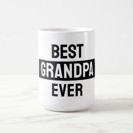 Café Melhor avô de todos caneca preto e branco