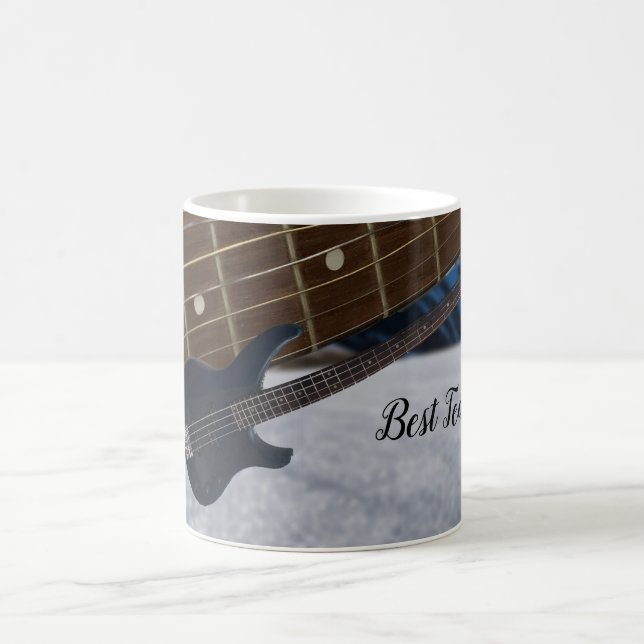 Café Melhor Caneca de Guitarra para Professor (Centro)