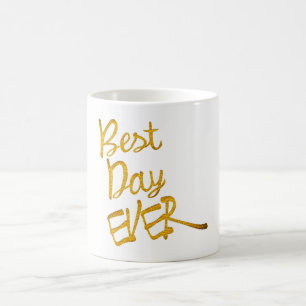 Café melhor dia, sempre inspirador, design de caneca al