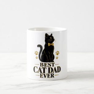 Café Melhor Pai de Gato de Todos os Tempos Caneca com L