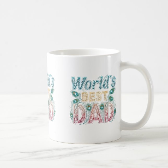 Café Melhor Pai do Mundo - Caneca Clássica de 330 ml (Direita)