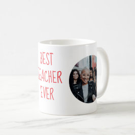 Café Melhor Professor de Todos os Tempos Caneca de Foto