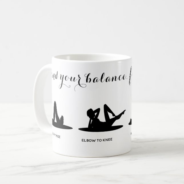 Café Melhores presentes de caneca inspirados em yoga (Frente Esquerda)