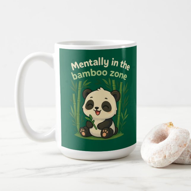 Café Mentalmente na Zona do Bambu - Caneca de Panda Chi (Com Donut)