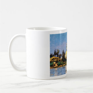 Café Mesquita de Hala Sultan Tekke em uma caneca
