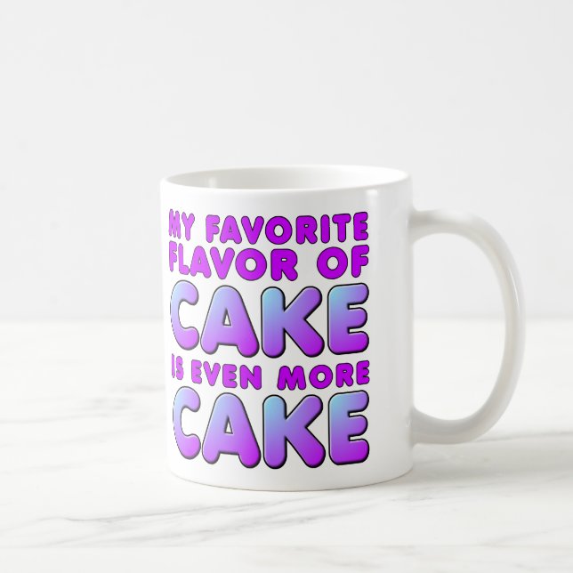 Café Meu Flavor Favorito De Bolo Engraçado ou Caneca de (Direita)