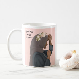 Café Meu Hijab é minha caneca de dois lados