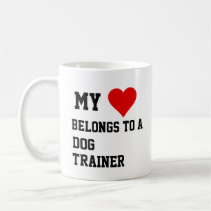 Café Meu Pertence A Uma Caneca De Treinador De Cachorro