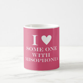 Café Mim ♥ alguém com caneca de Misophonia - rosa