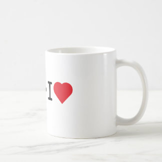 Café Mim caneca de F# do coração