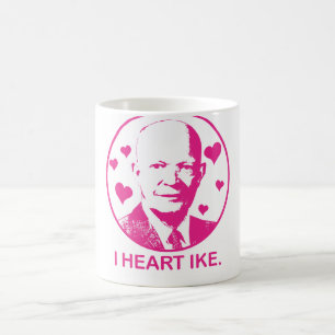 Café Mim caneca de Ike do coração