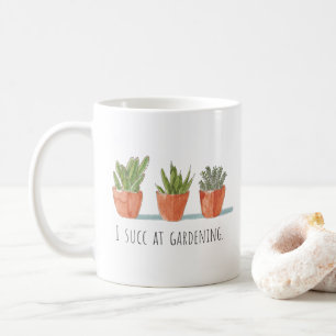 Café Mim Succ na caneca de jardinagem de  