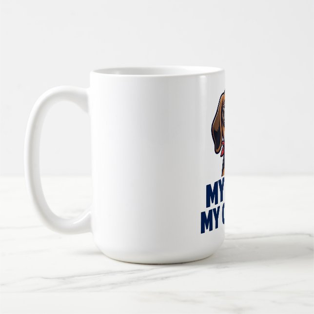 Café Minha Caneca de Cachorro Beagle Copiloto (Esquerda)