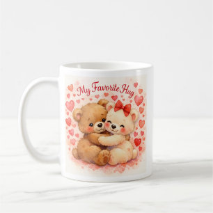 Café Minha Caneca Favorita de Abraço Urso Teddy Fofo do