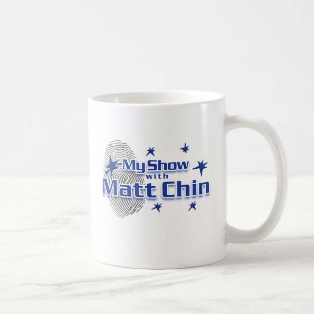 Café Minha mostra com a caneca de Matt Chin (Direita)