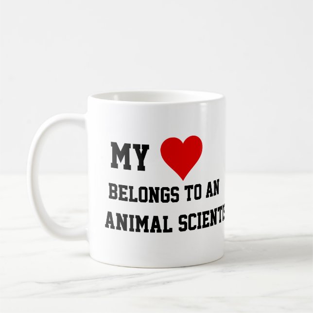 Café Minha Pertença A Uma Caneca De Cientista Animal (Esquerda)