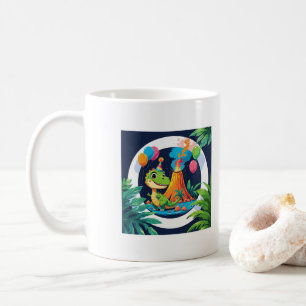 Café Minúsculo, mas Poderoso – Caneca de Dinossauro Edi