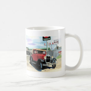 Café Modele a caneca do carro antigo de A