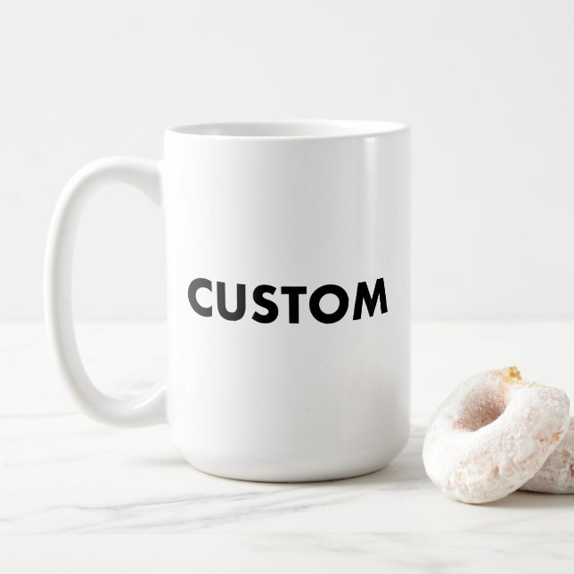 Café Modelo de Base para Caneca Personalizada Grande -  (Com Donut)