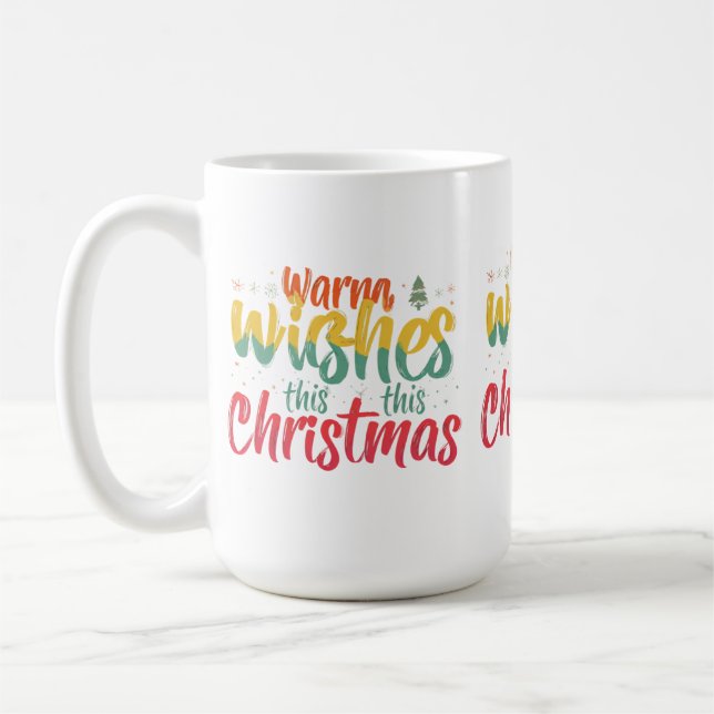 Café Molho Quente, Caneca de Natal de 15 oz (Esquerda)