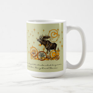 Café Moose Caneca de cerveja-Walden, Henry David Thorea