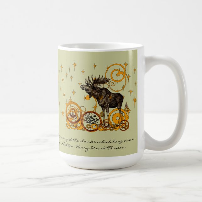 Café Moose Caneca de cerveja-Walden, Henry David Thorea (Direita)