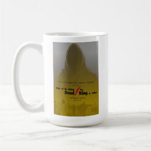 Café Morto/Rei vivo na caneca de capuz amarela de 15 oz