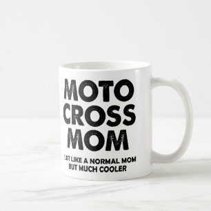 Café Motocross Mãe Engraçado Sirt Bike Mug ou Caneca de