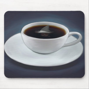 Café Mousepad da aleta do tubarão
