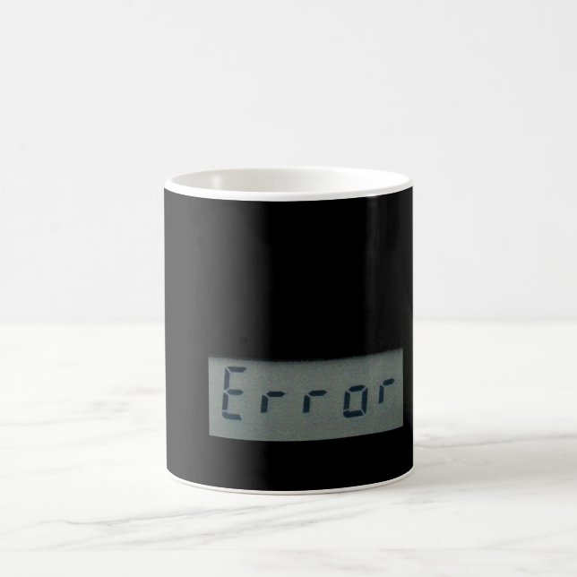 Café Mug de mensagem de erro eletrônico, Caneca de cerv (Centro)