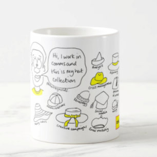 Café Muita caneca de chapéu
