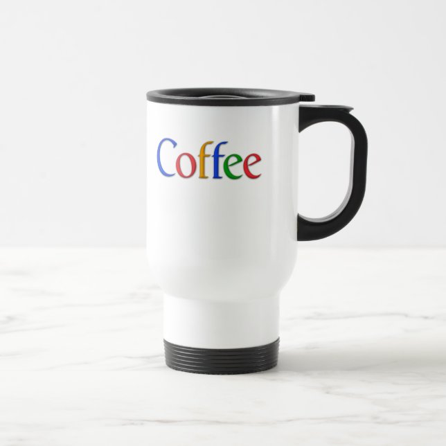 café na caneca de viagem da pia batismal de google (Direita)
