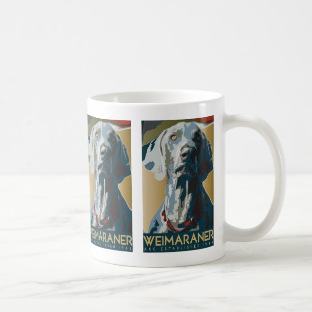 Café Nação de Weimaraner: Caneca de Weimaraner 1943 (Direita)
