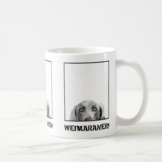 Café Nação de Weimaraner: Weimaraner em uma caneca da (Direita)