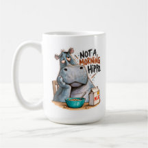🦛 Não é uma Caneca Clássica de Hipopótamo Matinal