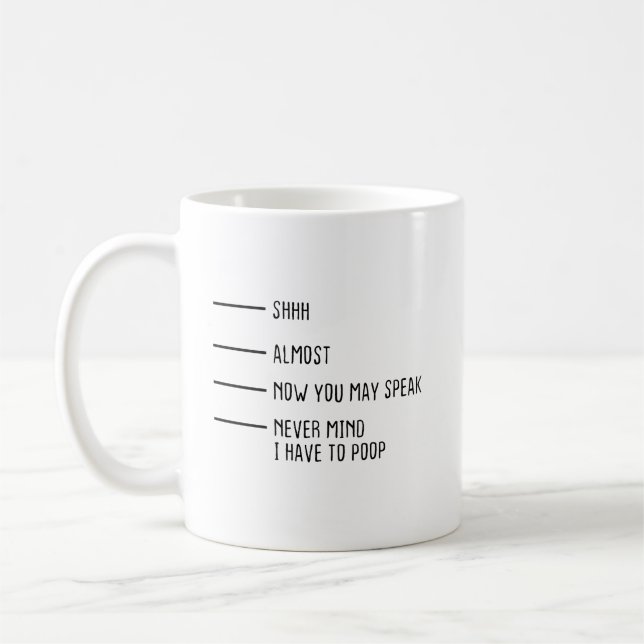 Café Não Interessa, Eu Tenho Que Fazer Cocô Caneca de C (Esquerda)