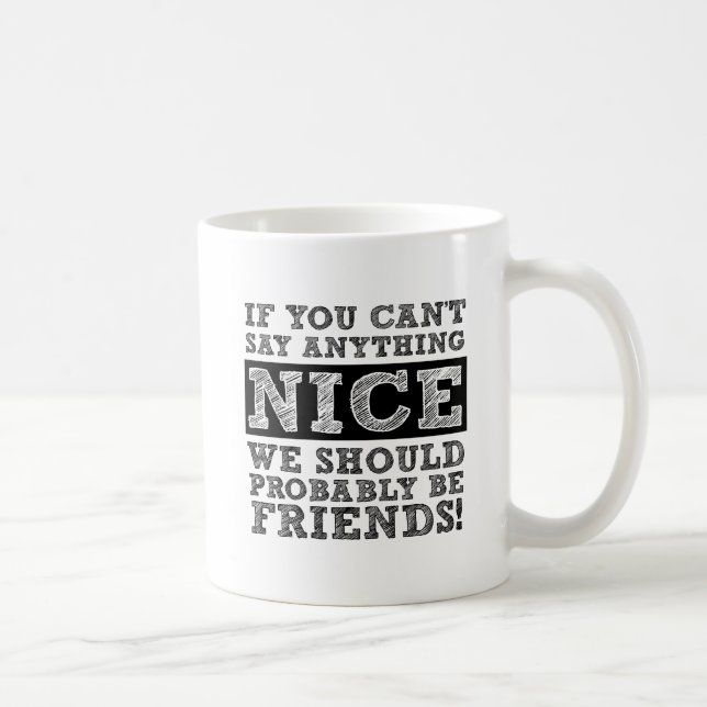 Café Não Posso Dizer Nada de Bom Caneca Engraçada (Direita)